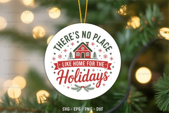 Download Christmas Round Ornament - SVG - Christmas Collection