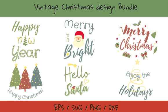 Download Vintage Christmas Design Bundle - Christmas Collection