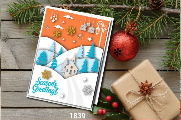 Download Multi Layer Christmas Gift Card SVG 1839 - Christmas Collection