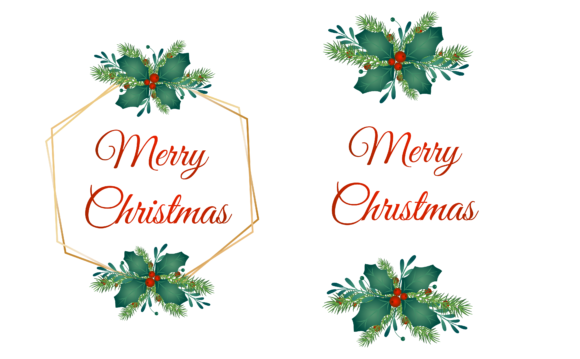 Download Christmas Flower Frame - Christmas Collection
