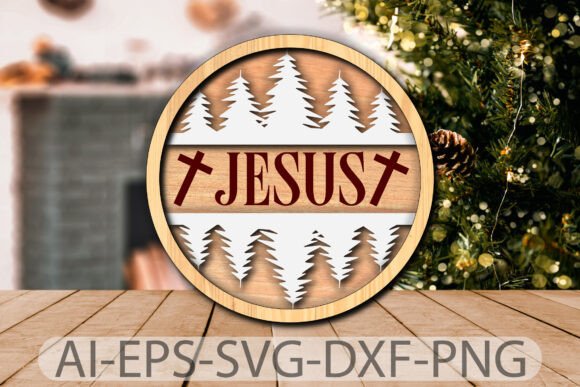 Download Christmas Jesus - Laser Cut Design - Christmas Collection