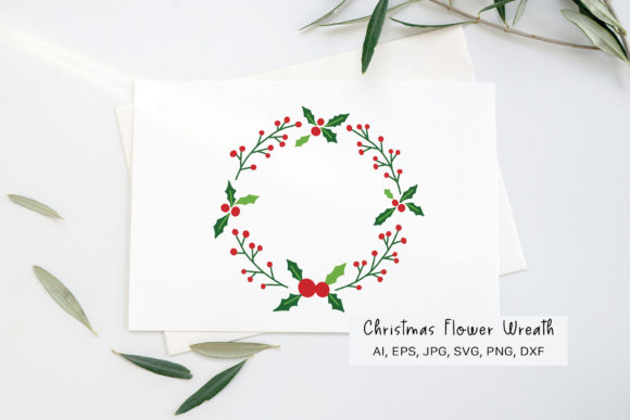 Download Holly Wreath Svg, Christmas Wreath Svg, - Christmas Collection