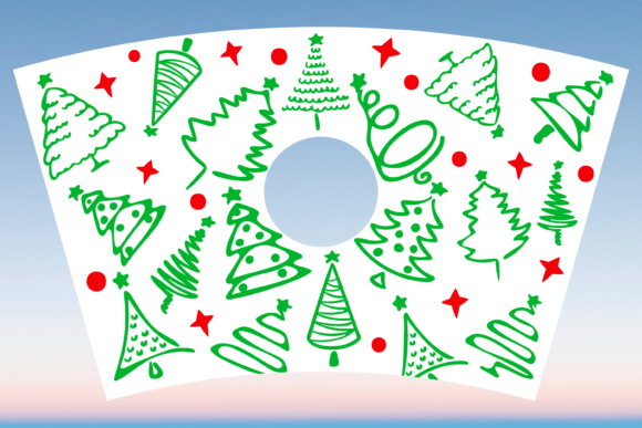 Download Christmas Trees Starbucks Cup Wrap Svg - Christmas Collection