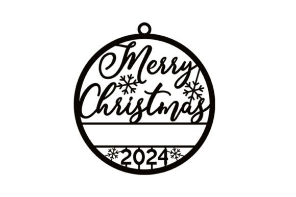 Download Merry Christmas Ornament Laser Cut File - Christmas Collection