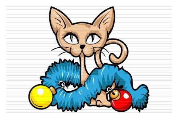 Download Christmas Cat Destroy Tree Decorations - Christmas Collection