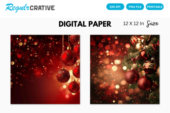 Download Xmas Background, Christmas Digital Paper - Christmas Collection
