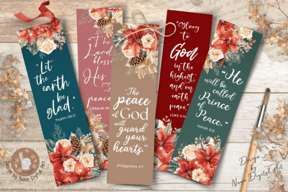 Download Printable Bookmarks Christmas Cards Set - Christmas Collection