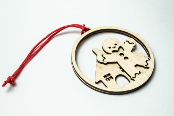 Download Layered Christmas Bauble - Gingerbread House and Gingerbread Man - Christmas Collection