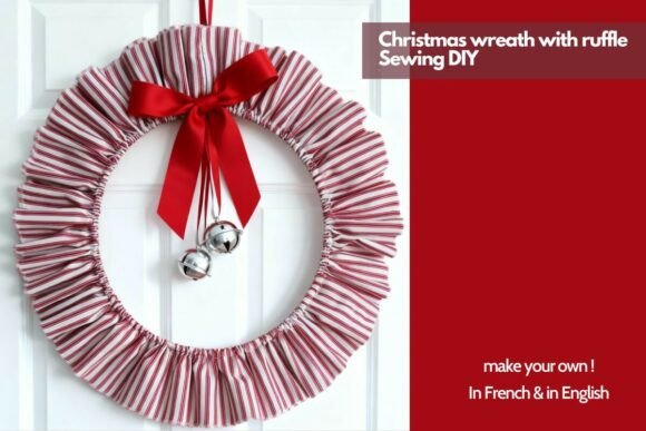 Download Christmas Wreath with Ruffled Fabric DIY - Christmas Collection
