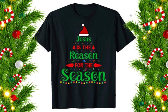 Download Christmas T-shirt Design Jesus is - Christmas Collection