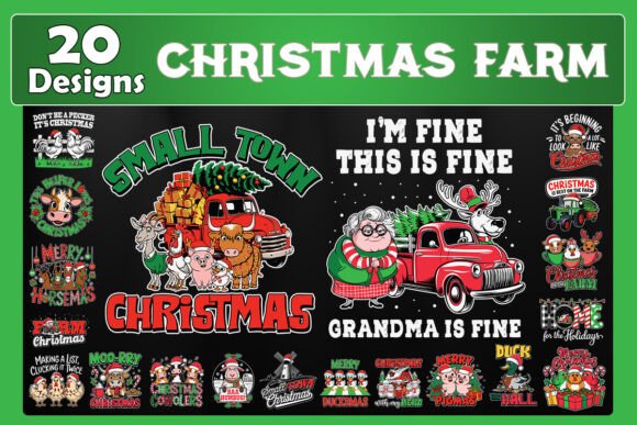 Download Christmas Farm SVG Bundle - Christmas Collection