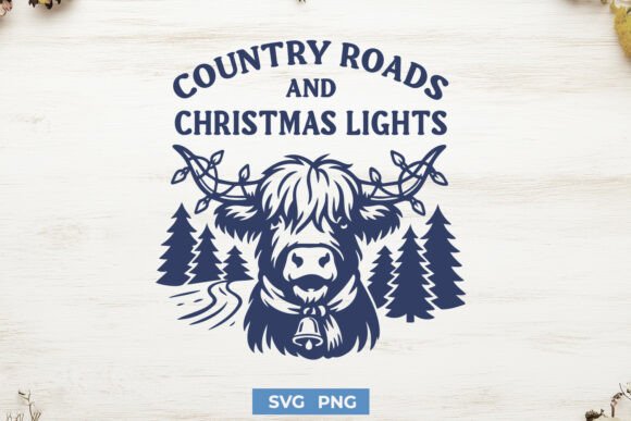 Download Country Roads and Christmas Lights SVG - Christmas Collection