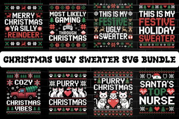 Download Christmas Ugly Sweater SVG Bundle. - Christmas Collection